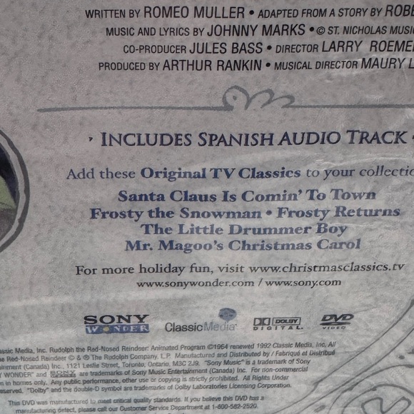 🎄 Vintage Rudolph the Red-Nosed Reindeer – Brand New, Sealed 2004 DVD 🦌✨ - Picture 11 of 16